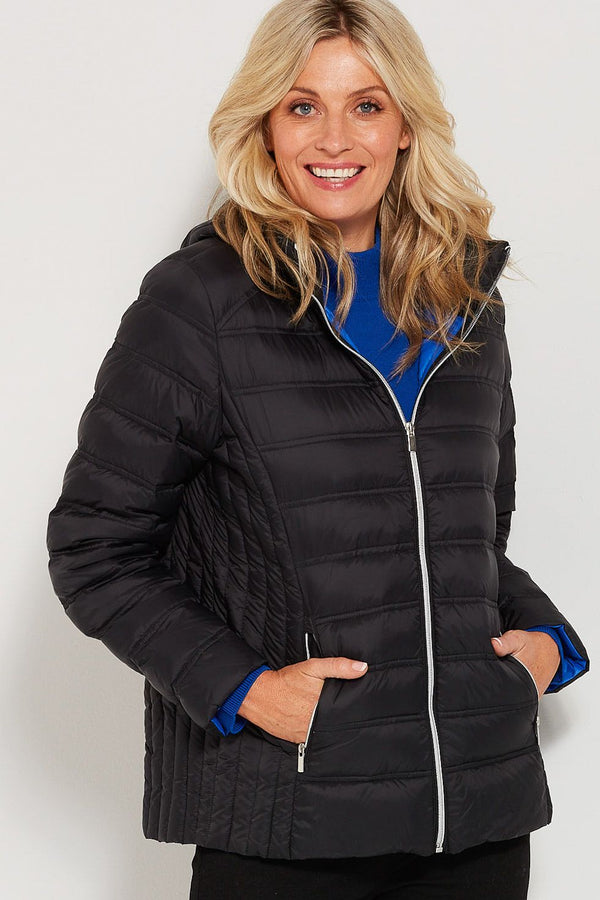 CARLEY CONTRAST LINED PADDED JACKET