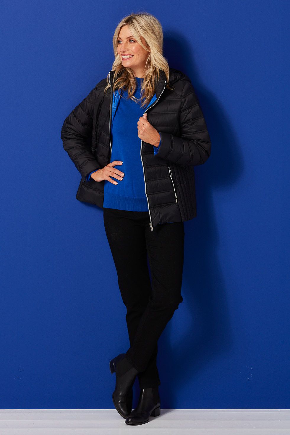 CARLEY CONTRAST LINED PADDED JACKET