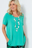 PATIOS SHORT SLEEVE SCOOP NECK TOP