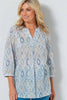 ALEAH 3/4 SLV TUCK FRONT TUNIC