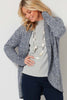 RETREAT CURVE HEM FLECK CARDIGAN