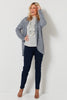 RETREAT CURVE HEM FLECK CARDIGAN