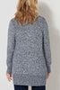 RETREAT CURVE HEM FLECK CARDIGAN