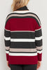 STRIPE SWEATER WITH SCARF